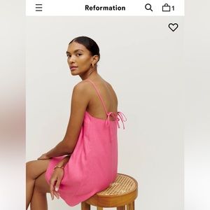 BRAND NEW Reformation Aubree Linen Dress